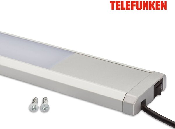 BRILONER TELEFUNKEN LED skříňkové svítidlo 87,5 cm 14W 1600lm stříbrná TF 203904TF