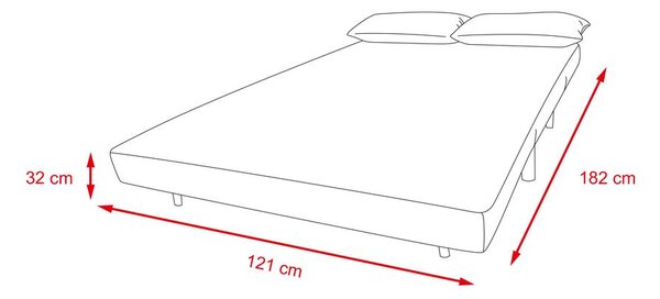 Rozkládací sofa Catini STOCKHOLM šedá