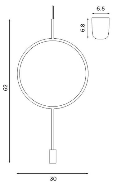 Northern designová závěsná svítidla Circle