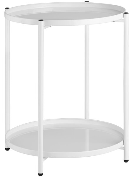 Tectake Odkládací stolek Oxford 45,5x45,5x53cm - bílá