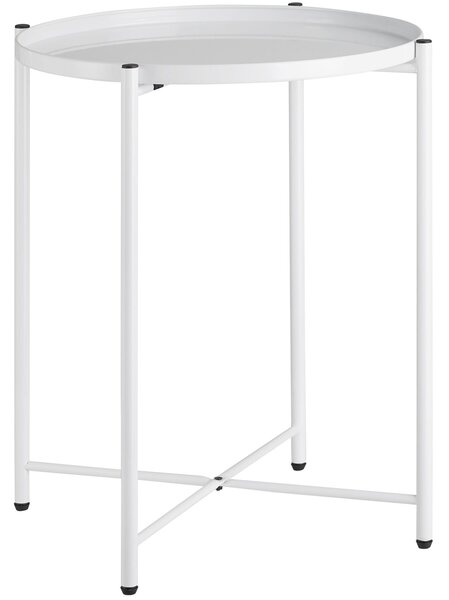 Tectake Odkládací stolek Chester 45,5x45,5x53cm - bílá