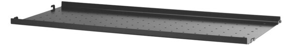String Police String Metal Shelf Low Edge 78 x 30, black