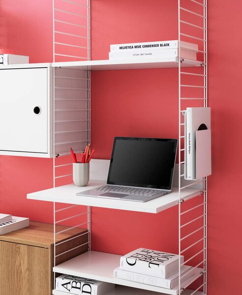 String Police String Media shelf, white