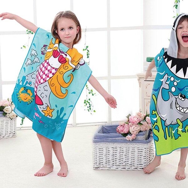 Dětská pončo osuška - mořská víla