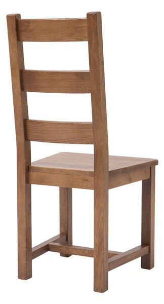 Dubová lakovaná židle Ladder Back rustik