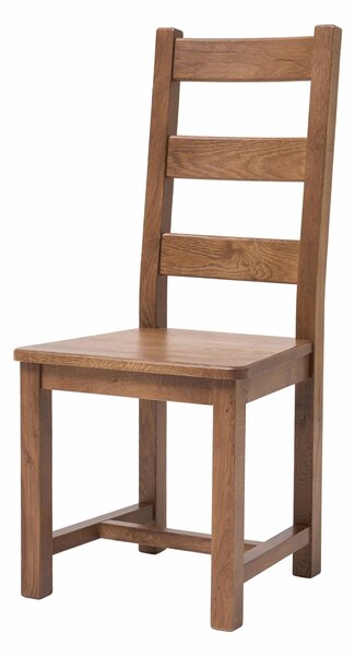 Dubová lakovaná židle Ladder Back rustik
