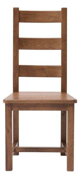 Dubová lakovaná židle Ladder Back rustik