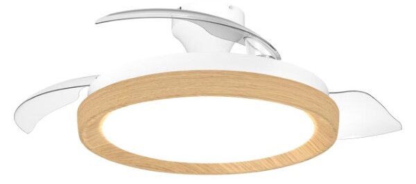 Stropní ventilátor se světlem LED 2700–6500K drevo IP20 PHILIPS Bliss 8721103128294