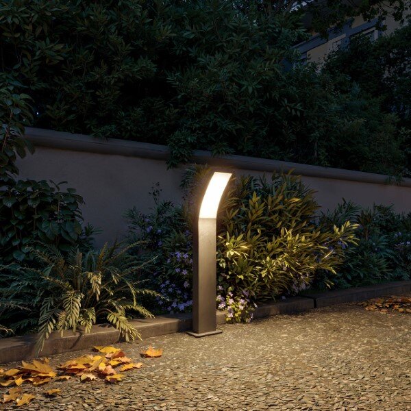 Zahradní sloupkové svítidlo LED 2700K antracitová IP44 PHILIPS UltraEfficient Splay 8721103110053