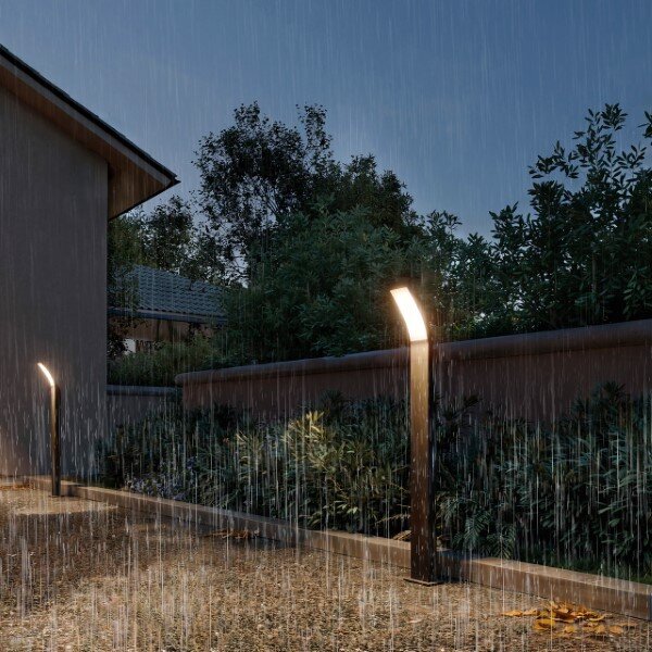 Zahradní sloupkové svítidlo LED 2700K antracitová IP44 PHILIPS UltraEfficient Splay 8721103110039