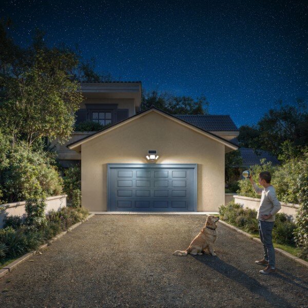 Solární nástěnné svítidlo se senzorem LED 5000K biela IP65 PHILIPS UltraEfficient Zyren 8721103105493