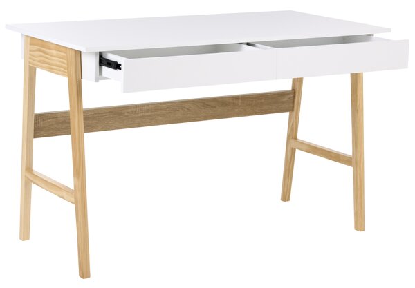 Pracovní stůl THESLAY Světle hnědá/Bílá 120 cm 60 cm