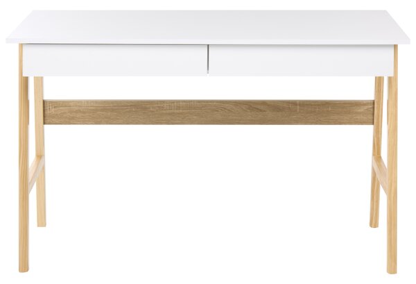 Pracovní stůl THESLAY Světle hnědá/Bílá 120 cm 60 cm