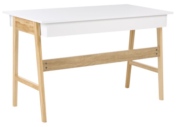 Pracovní stůl THESLAY Světle hnědá/Bílá 120 cm 60 cm