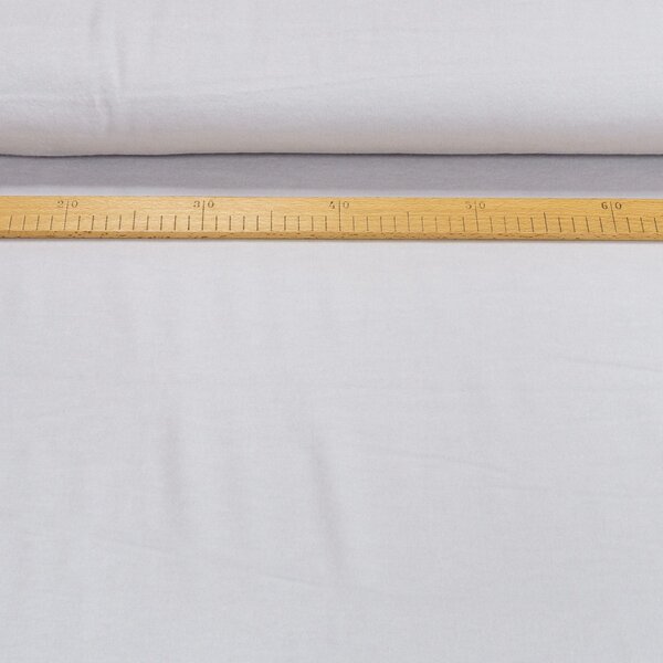 Flanel bavlněný UNI, jednobarevný světle šedý, š.160cm (látka v metráži)