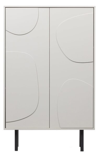 Světle šedá skříňka z borovicového dřeva 85x135 cm Cadiz – WOOOD
