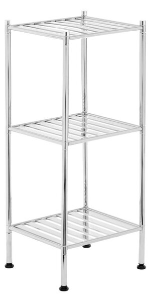 Koupelnový regál ve stříbrné barvě 34x80 cm – Premier Housewares