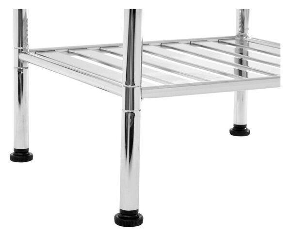 Koupelnový regál ve stříbrné barvě 34x80 cm – Premier Housewares