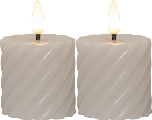 LED svíčky v sadě 2 ks (výška 7,5 cm) Flamme Swirl – Star Trading