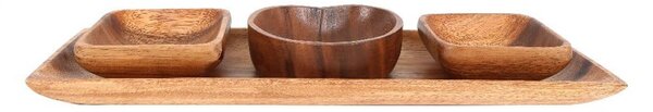Servírovací misky s tácem 4 ks Kora – Premier Housewares