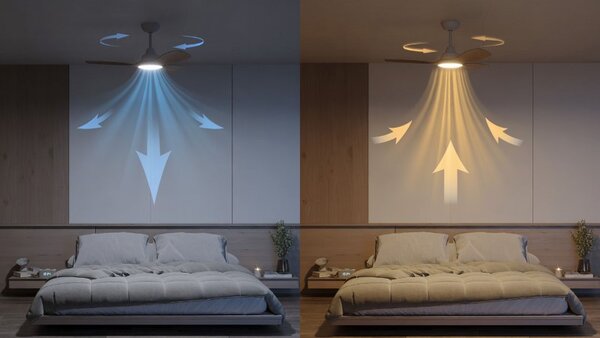 Stropní ventilátor se světlem LED 3000–6500K biela, drevo IP20 PHILIPS Olas 8721103095985