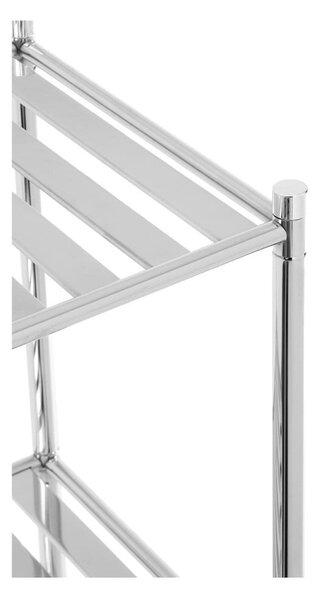Koupelnový regál ve stříbrné barvě 34x80 cm – Premier Housewares