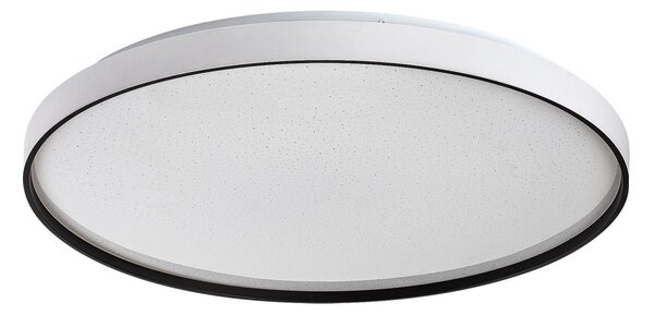 Rabalux 71450 LED přisazené stropní svítidlo Zerava | 60W integrovaný LED zdroj | 3800lm | 3000-6500K | dálkové ovládání | stmívač | černá
