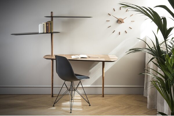 Designové nástěnné hodiny Nomon Sunset Wood 50cm