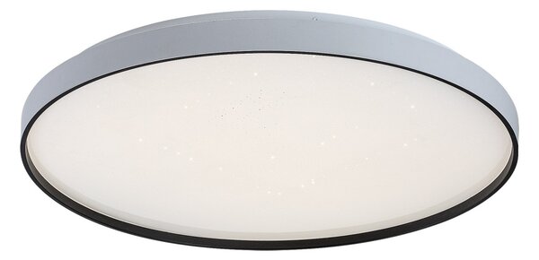 Rabalux 71450 LED přisazené stropní svítidlo Zerava | 60W integrovaný LED zdroj | 3800lm | 3000-6500K | dálkové ovládání | stmívač | černá