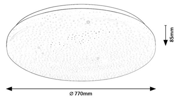 Rabalux 71448 LED přisazené stropní svítidlo Danny2 | 80W integrovaný LED zdroj | 5700lm | 3000-6500K | dálkové ovládání | stmívač | bílá
