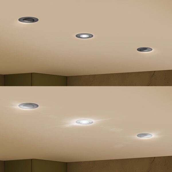 Zapuštěné svítidlo LED 2700K čierna IP20 PHILIPS Cilantro Step 8721103038050 balení 3 ks