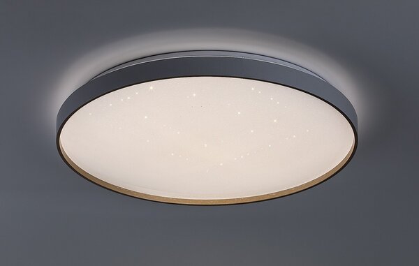 Rabalux 71453 LED přisazené stropní svítidlo Zerava | 60W integrovaný LED zdroj | 4100lm | 3000-6500K | dálkové ovládání | stmívač | zlatá