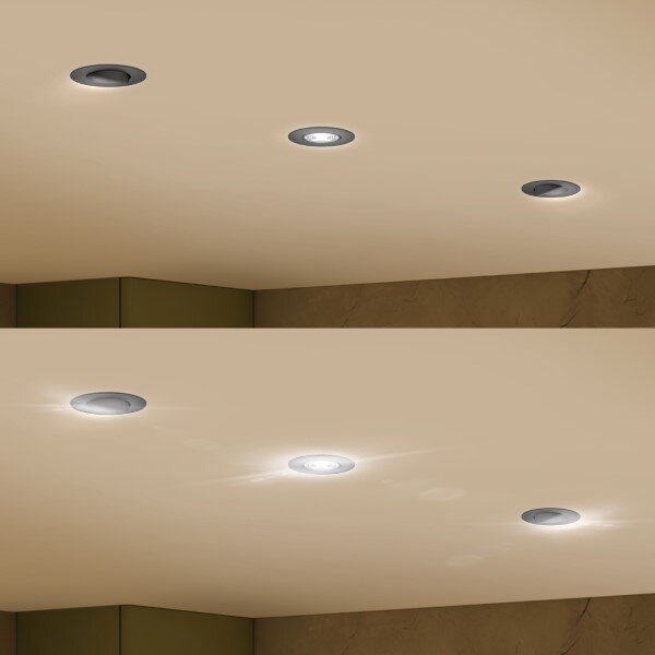 Zapuštěné svítidlo LED 4000K čierna IP20 PHILIPS Cilantro Step 8721103038074 balení 3 ks