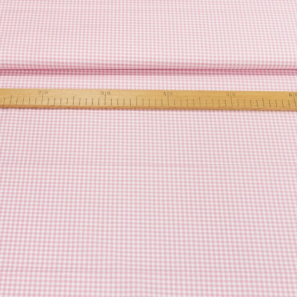 Bavlněné plátno ARIA růžová kostička, š.160cm (látka v metráži)