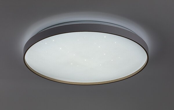 Rabalux 71453 LED přisazené stropní svítidlo Zerava | 60W integrovaný LED zdroj | 4100lm | 3000-6500K | dálkové ovládání | stmívač | zlatá