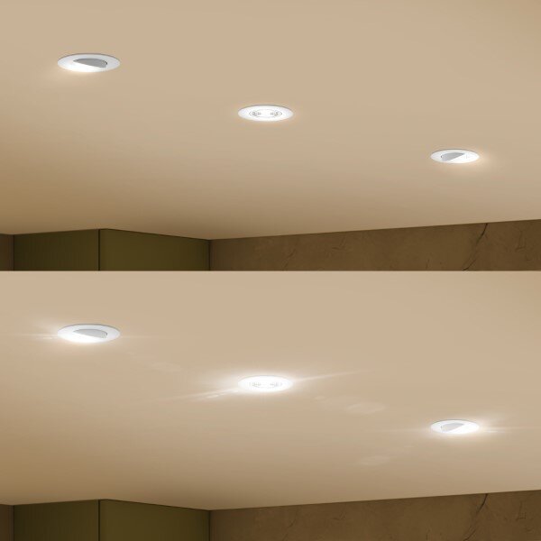Zapuštěné svítidlo LED 4000K biela IP20 PHILIPS Cilantro Step 8721103038036 balení 3 ks