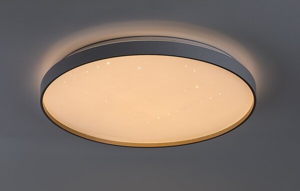 Rabalux 71453 LED přisazené stropní svítidlo Zerava | 60W integrovaný LED zdroj | 4100lm | 3000-6500K | dálkové ovládání | stmívač | zlatá