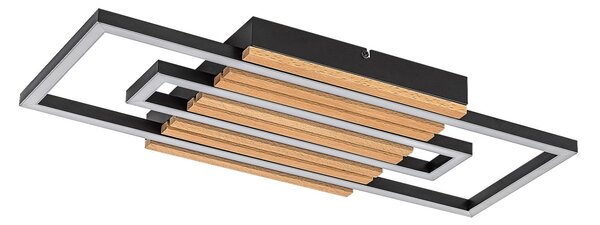 Rabalux 71456 LED přisazené stropní svítidlo Noxelle | 28W integrovaný LED zdroj | 1580lm | 3000/4000/6000K | hnědá