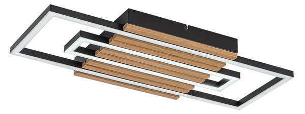 Rabalux 71456 LED přisazené stropní svítidlo Noxelle | 28W integrovaný LED zdroj | 1580lm | 3000/4000/6000K | hnědá