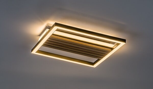 Rabalux 71457 LED přisazené stropní svítidlo Noxelle | 26W integrovaný LED zdroj | 1360lm | 3000/4000/6000K | hnědá