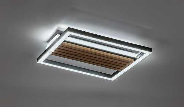 Rabalux 71457 LED přisazené stropní svítidlo Noxelle | 26W integrovaný LED zdroj | 1360lm | 3000/4000/6000K | hnědá