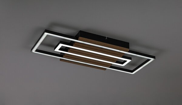 Rabalux 71456 LED přisazené stropní svítidlo Noxelle | 28W integrovaný LED zdroj | 1580lm | 3000/4000/6000K | hnědá
