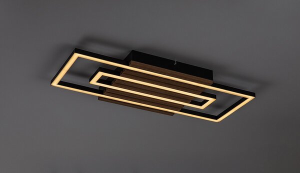Rabalux 71456 LED přisazené stropní svítidlo Noxelle | 28W integrovaný LED zdroj | 1580lm | 3000/4000/6000K | hnědá