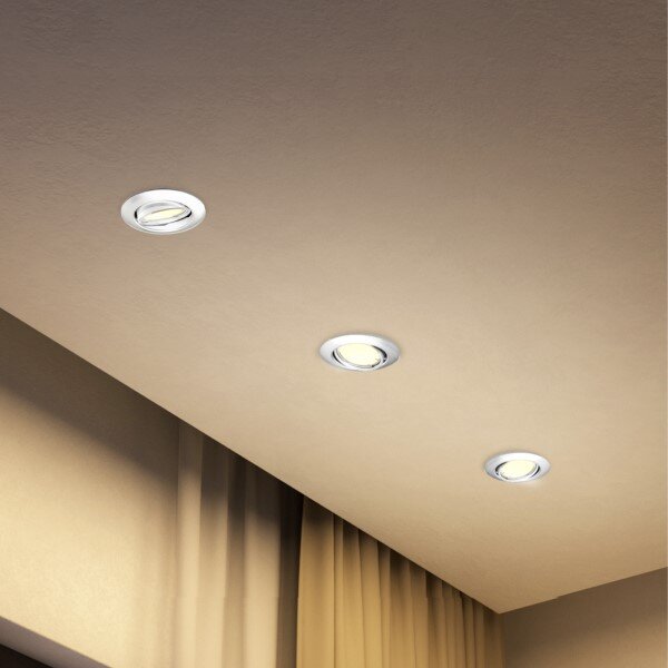 Zapuštěné svítidlo GU10 biela IP20 PHILIPS Peridot 8721103036971 balení 3 ks