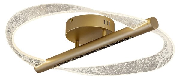 Rabalux 71464 LED přisazené stropní svítidlo Olyssia | 24W integrovaný LED zdroj | 1300lm | 3000K | zlatá