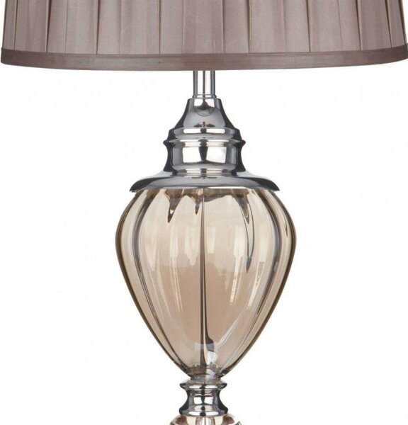 Searchlight EU3721AM Velká stylová stolní lampa GREYSON jantarová