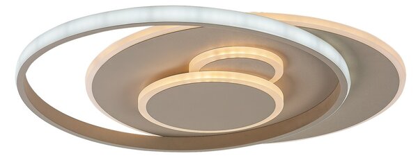 Rabalux 71465 LED přisazené stropní svítidlo Brantiel | 57W integrovaný LED zdroj | 3300lm | 3000-6000K | dálkové ovládání | stmívač | béžová