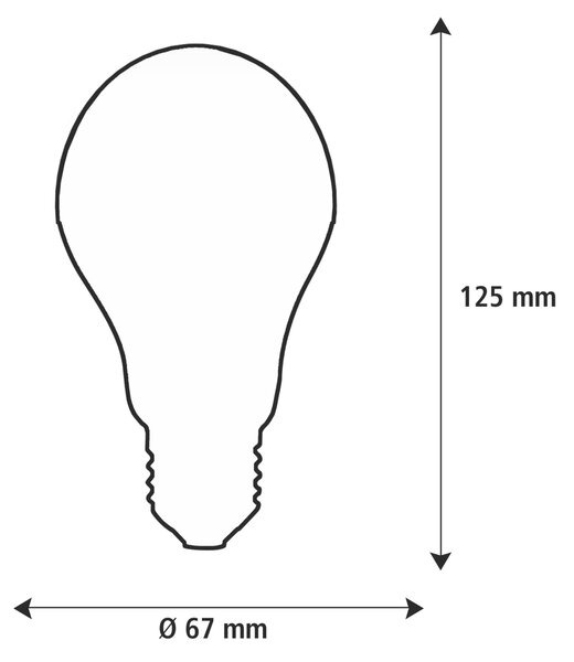 Segula 55366 LED žárovka A67 zrcadlový vrchlík stříbrná E27 6,5 W (45 W) 550 Lm 2.700 K