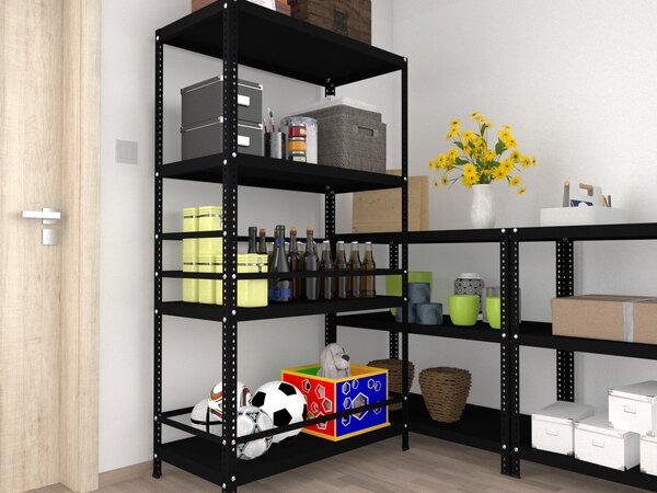Zábrana pro šroubovaný regál Biedrax 30 cm černá