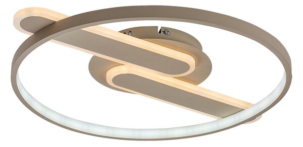 Rabalux 71468 LED přisazené stropní svítidlo Brantiel | 55W integrovaný LED zdroj | 4000lm | 3000-6000K | dálkové ovládání | stmívač | béžová
